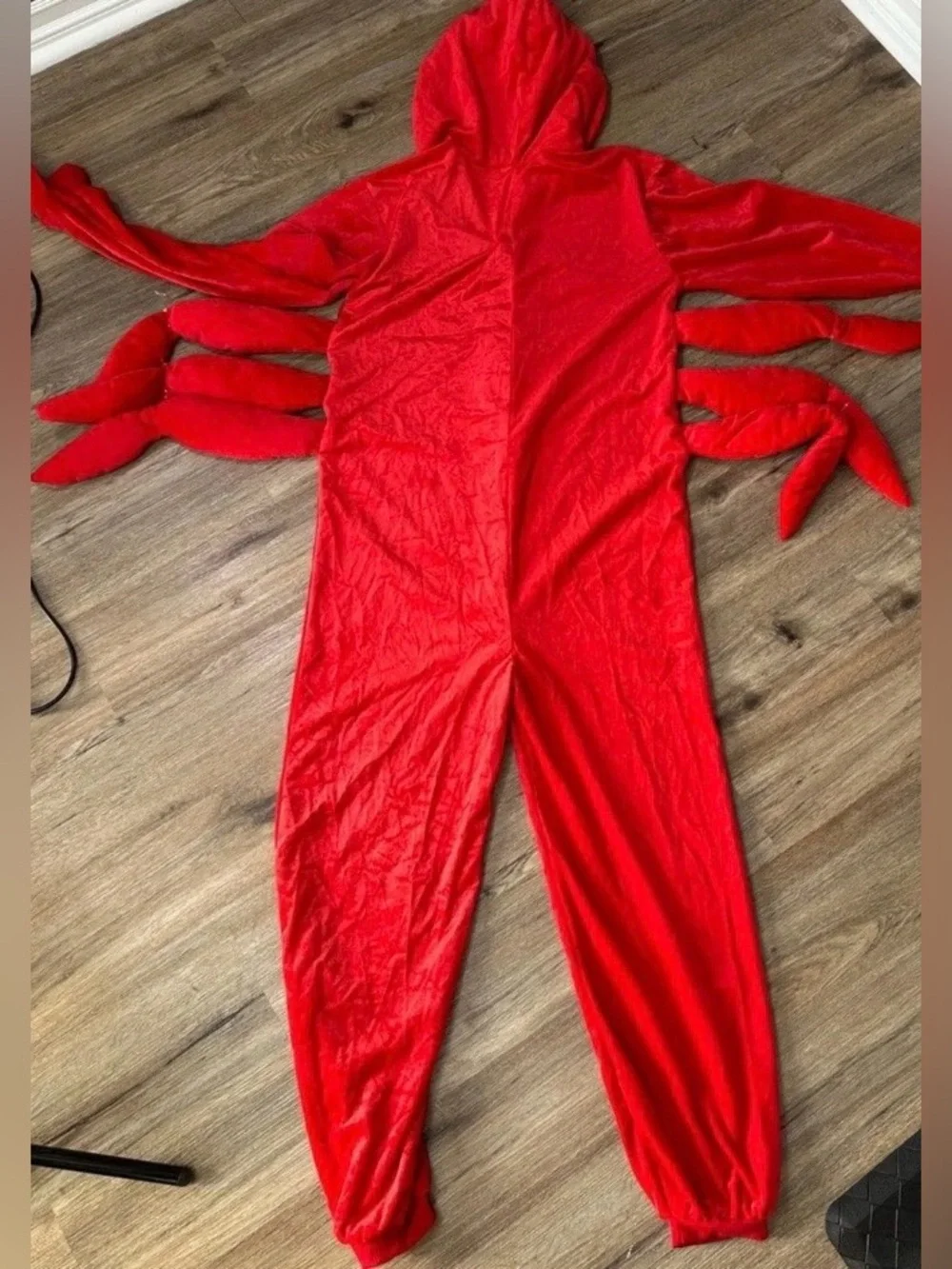 Rubie's Red Lobster Costume One-Piece Hooded Jumpsuit‎